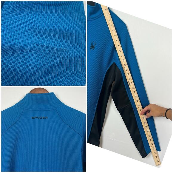 Spyder Core Sweater L Mens Outbound Half Zip Knit Sweatshirt - Picture 5 of 8